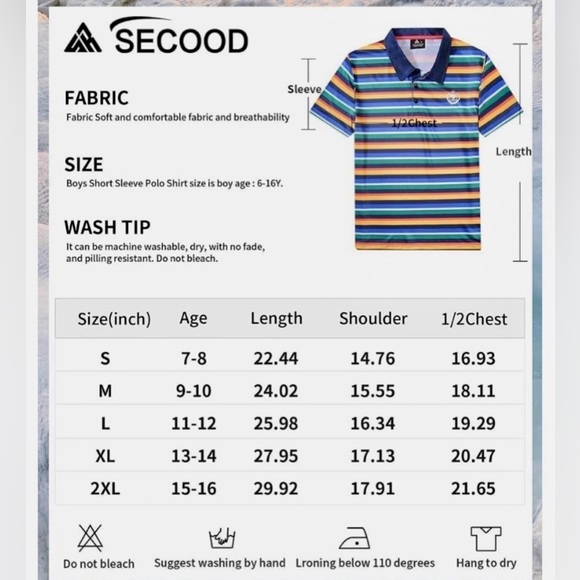 BOYS GOLF POLO SHIRT - Picture 2 of 10